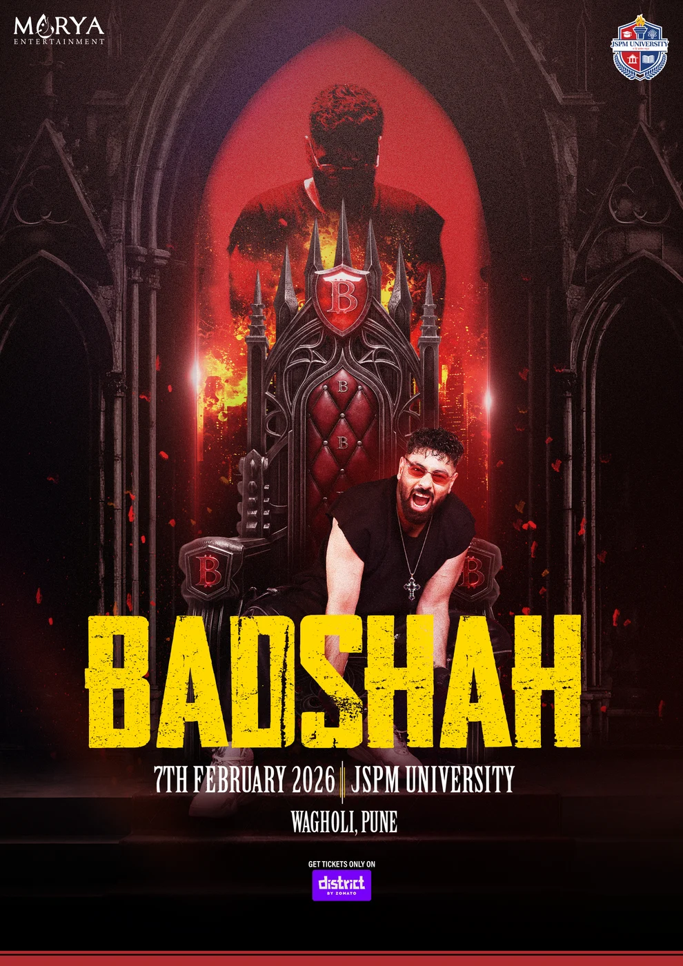 Badshah event poster