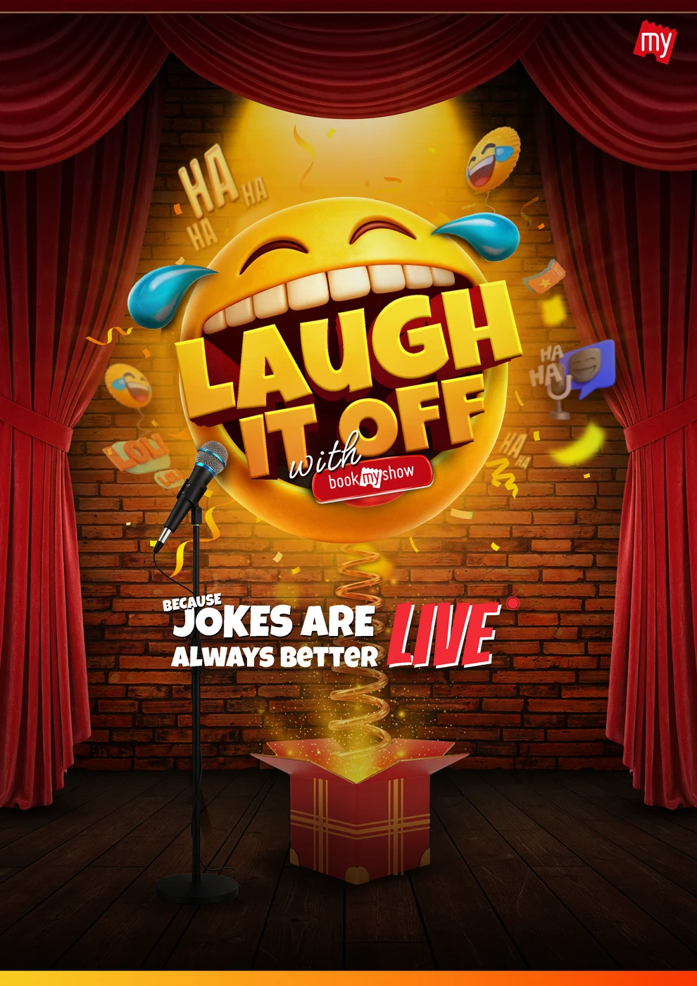 Laugh It Off event poster